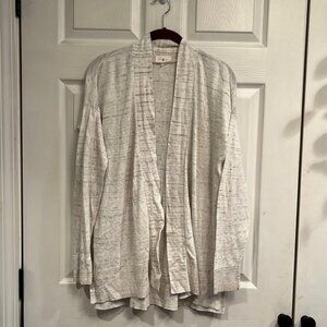 Lou & Grey brand size S open front lightweight tunic length sweater